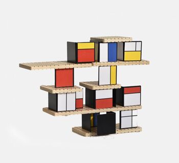 Jouet de construction artistique HOUSE of Mondrian 1