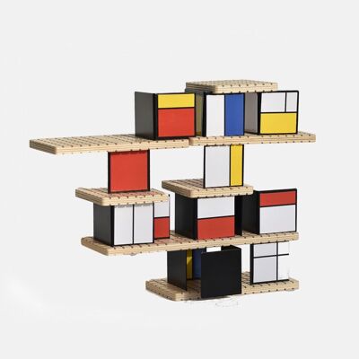 HOUSE of Mondrian Art Construction Toy