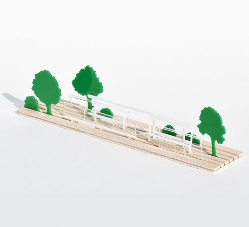 Shapes of Farnsworth House 3D Architecture Diorama