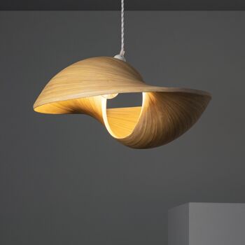 Ledkia Shuka Acacia Bambou Suspension ILUZZIA Tressé Blanc 5