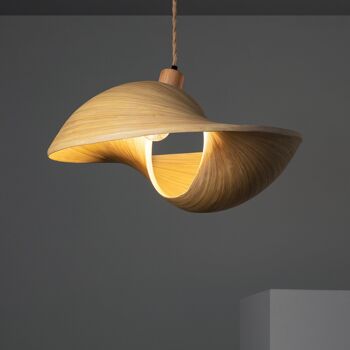 Ledkia Shuka Suspension Bambou Acacia ILUZZIA Naturel Tressé 5