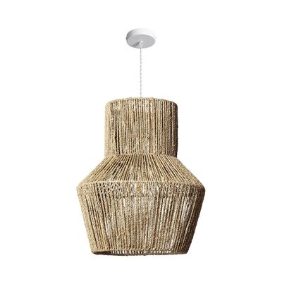 Ledkia Pendant Lamp Natural Fibers Newén Ø500 mm ILUZZIA Without Cable