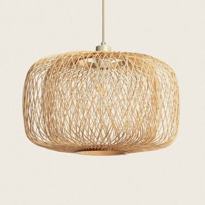 Ledkia Lampe Suspendue Bambou Dao Do Vert Textile