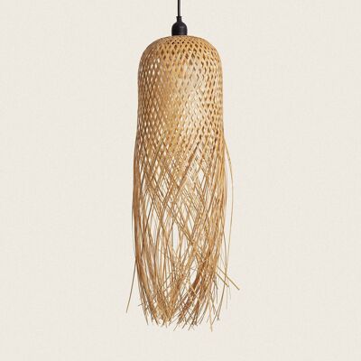 Ledkia Outdoor Kawaii Black Bamboo Pendant Lamp