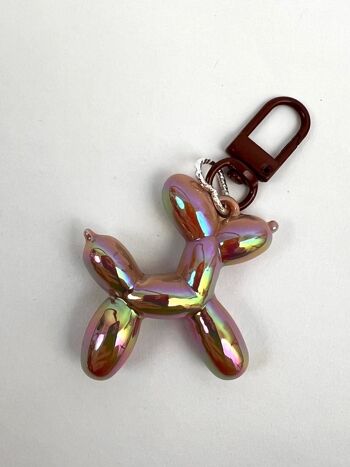 Porte-clés ballon de chien métallique | Plusieurs couleurs 2