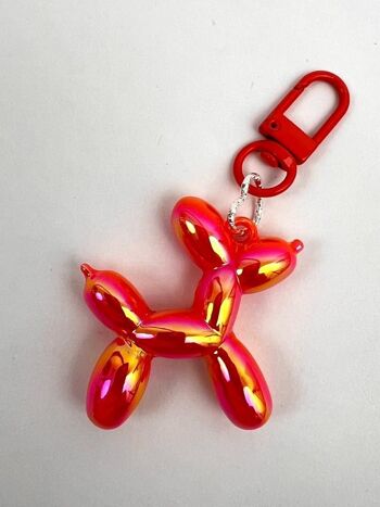 Porte-clés ballon de chien métallique | Plusieurs couleurs 3
