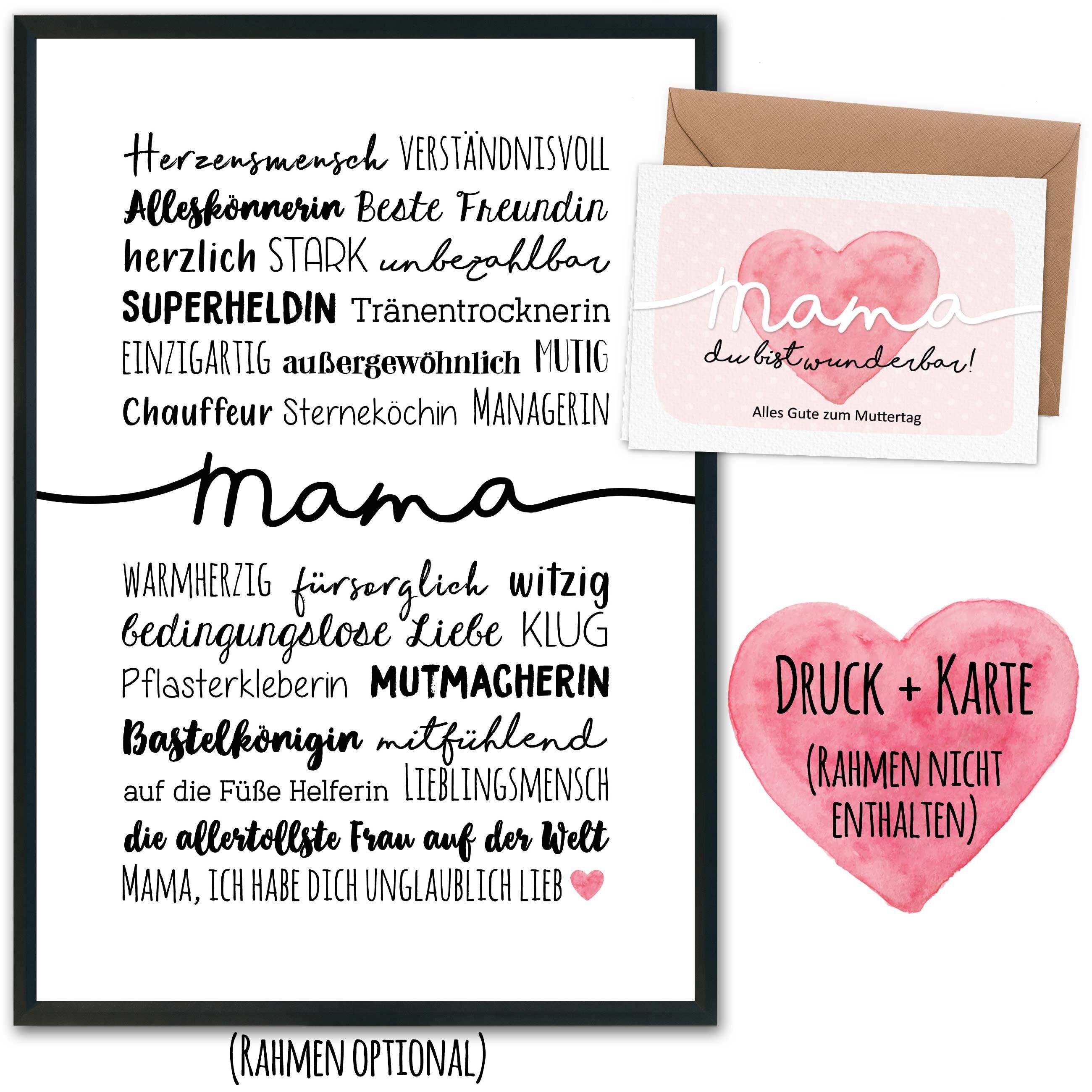 Stampe artistiche DIN A4 – Festa della mamma Design 1 sincero