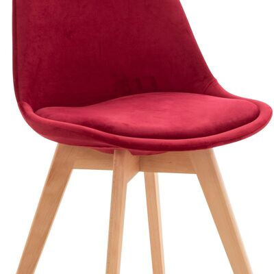 Linares Chair - Wood and Velvet