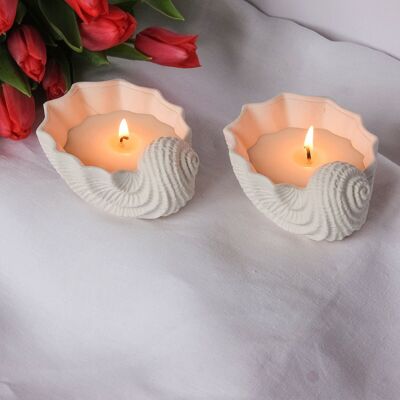 Seashell Shaped Candle - Scented