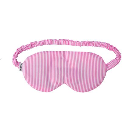 Entspannende Augenmaske – wärmend und kühlend – rosa Streifen