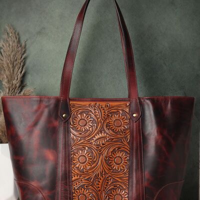 Aileen Leather Tote