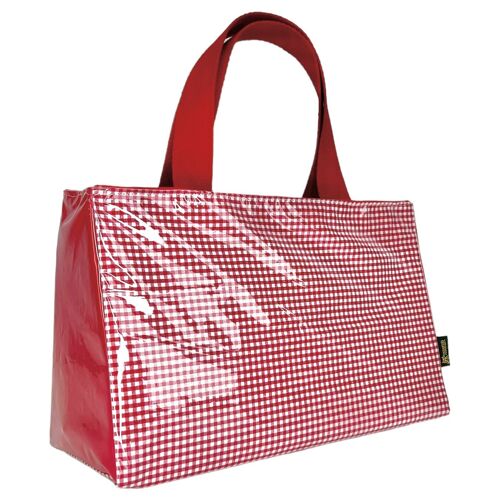 Sac isotherme S, "Vichy" rouge