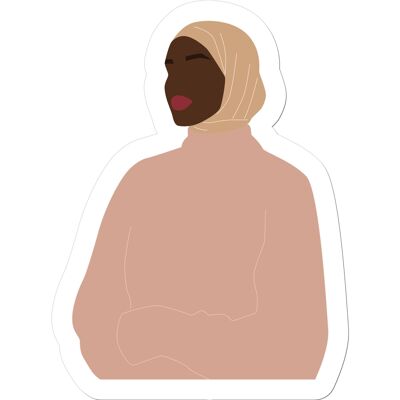 Hijab girl transparent
