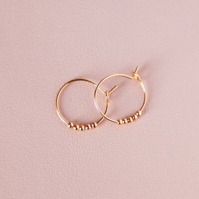 Bibi gold S hoop earrings