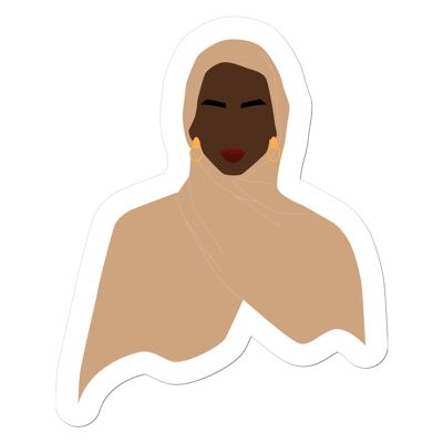 Hijab ragazza trasparente