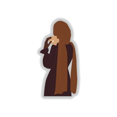 Hijab Mädchen transparent