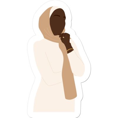 Hijab fille transparent