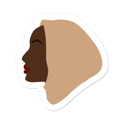 Hijab girl transparent