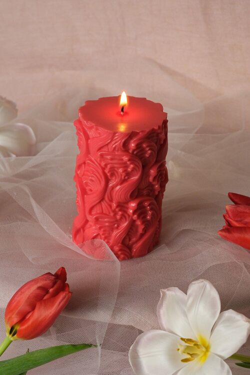 Flower Pillar Candle