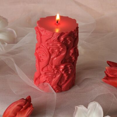 Flower Pillar Candle