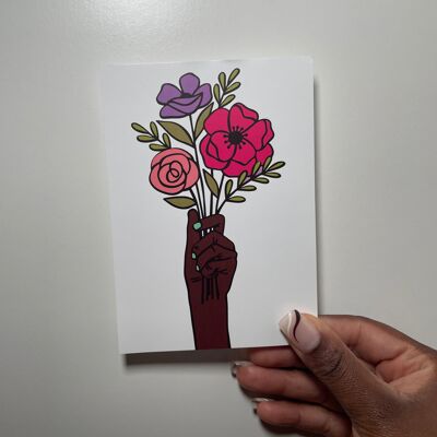 Bouquet pour vos cartes postales (erreur d'impression)