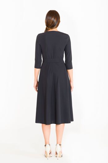 Robe midi à décolleté drapé 19