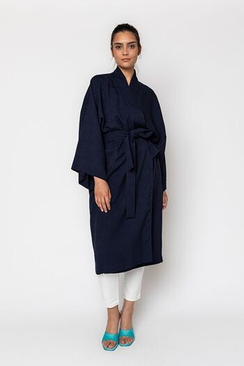 Kimono bleu foncé 2