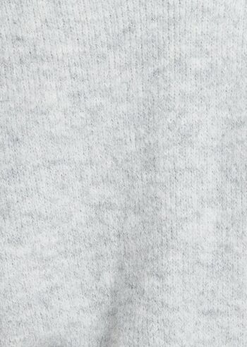 Cardigan à manches courtes en tricot gris Liquorish à fleurs 7