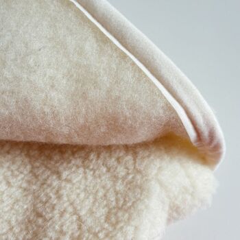 Couverture en laine Skin, crème 5