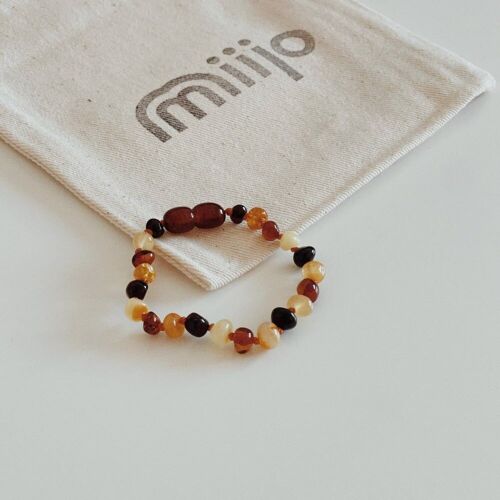 Bracelet d'ambre, multicolore