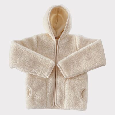 Skin women's wool jacket, cream