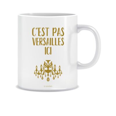 Mug It's not Versailles here! humor gift mug - parents - made in France