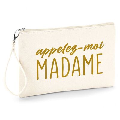 Call me Madame pouch - wedding gift - EVJF - bachelorette party