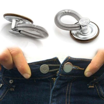 Set of 6 Magic Buttons for a Perfect Fit of your Jeans, Pants etc.