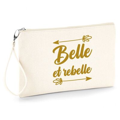 Belle et Rebelle pouch - gift - birthday - made in France