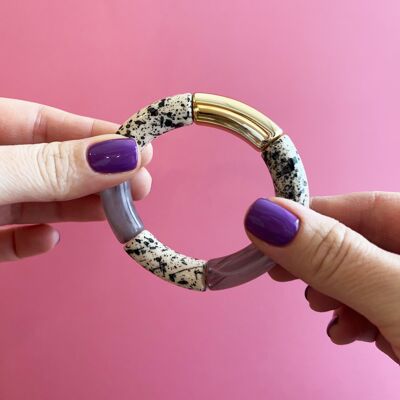 DIY jewelry kit: Arty thick bangle bracelet