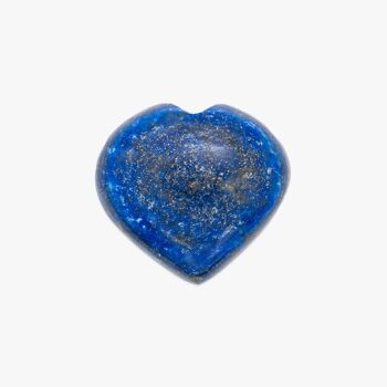 Coeur poli en pierre Lapis-lazuli 2