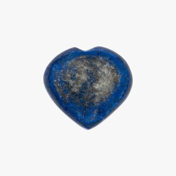 Coeur poli en pierre Lapis-lazuli 3