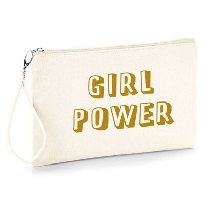 Girl Power pouch - with detachable strap - Made in France