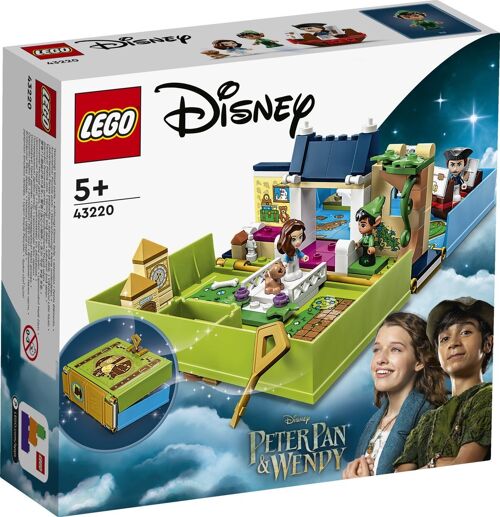 LEGO 43220 - Les aventures de Peter Pan et Wendy dans un livre de contes Disney