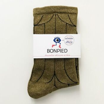 Chaussettes Gala 36-41 fabriquées en France et solidaires de la marque Bonpied 2