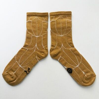 Dora 36-41 Socken, hergestellt in Frankreich und in Solidarität mit der Marke Bonpied