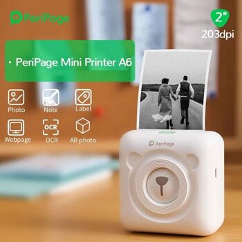 Mini Imprimante Sans Fil Thermique A6 PeriPage 15