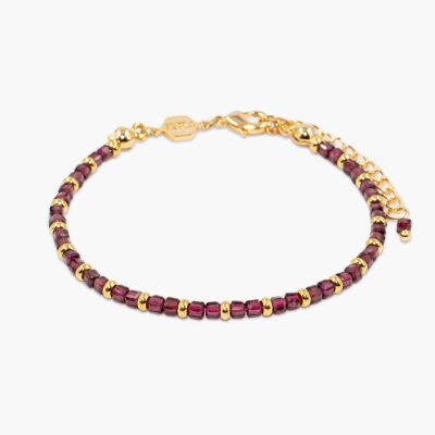 Karia bracelet in garnet stones