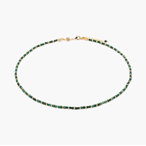 Collier Karia en pierres Malachite