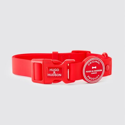 Wasserdichtes Hundehalsband - Rot