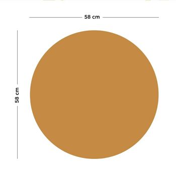 Tableau magnétique rond - Caramel 4