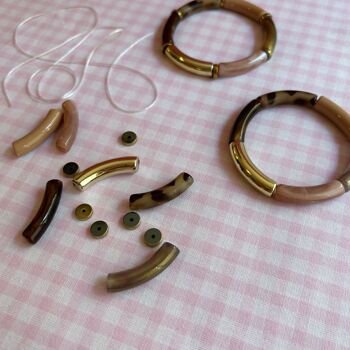 Kit DIY bijou : Bracelet jonc léopard 3