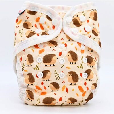Te1 washable diaper (All in One) Bamboo - Autumn hedgehog