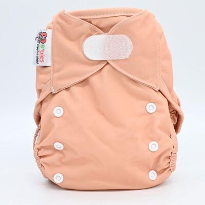 Te2 washable diaper (All in Two) bamboo – Peach